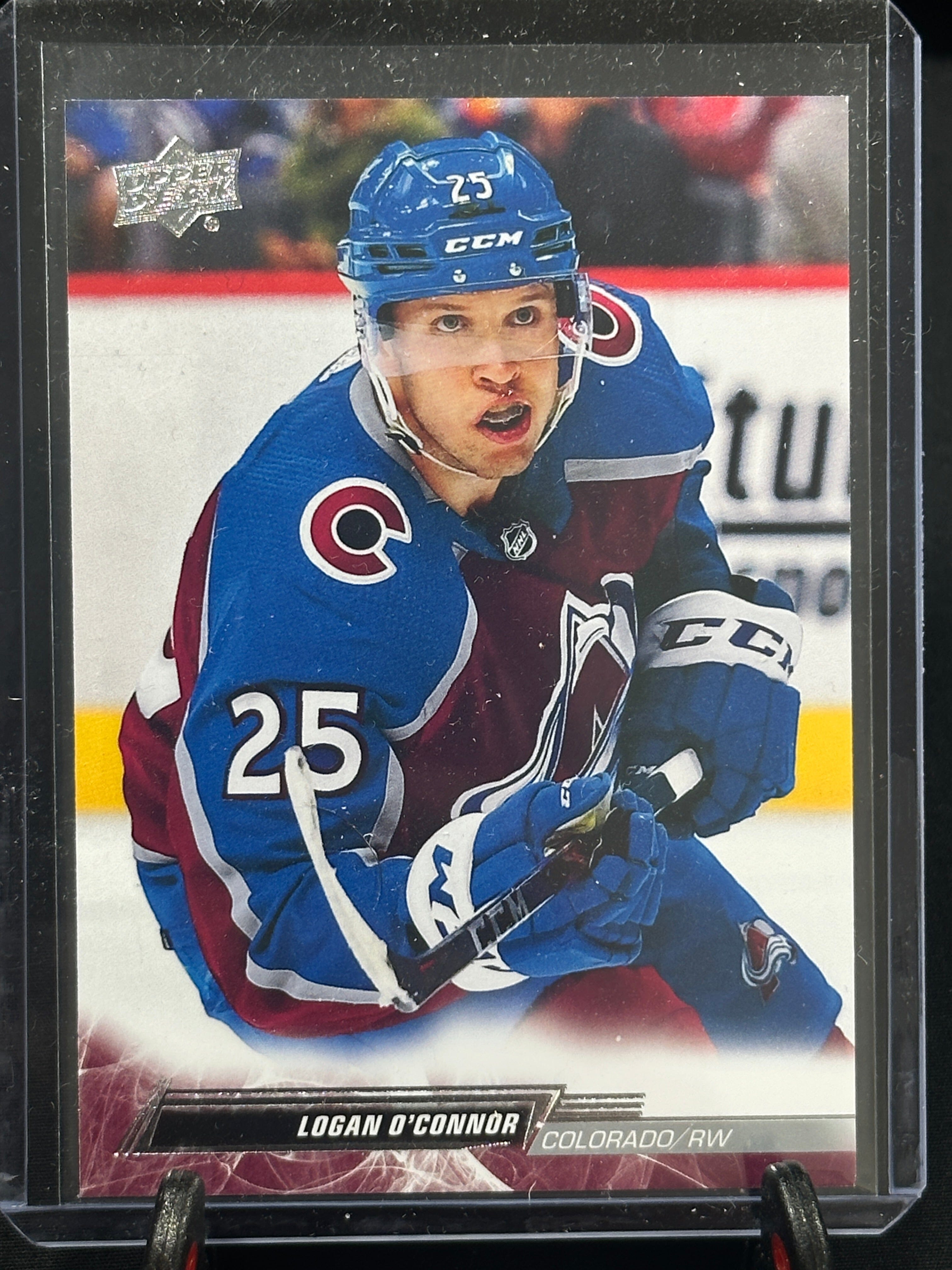2022-23 UD Extended Series Base #538 Logan O'Connor - Colorado Avalanche Shootnscore.com 